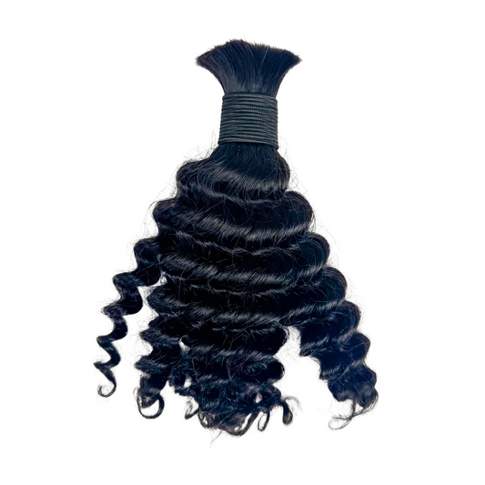 Deep Wave Bulk Human Hair 12" (no weft)