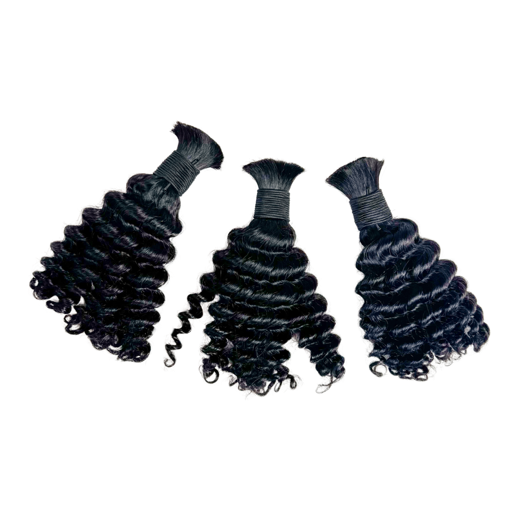 Deep Wave Bulk Human Hair 12" (no weft)