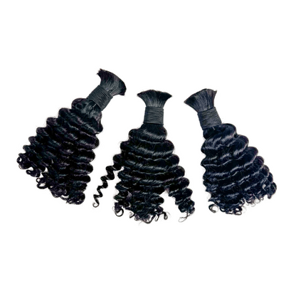 Deep Wave Bulk Human Hair 12" (no weft)